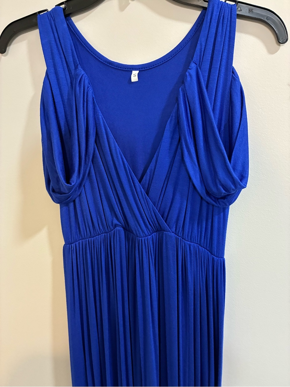 Royal Blue Maternity Maxi Dress Small - Picture 6 of 11